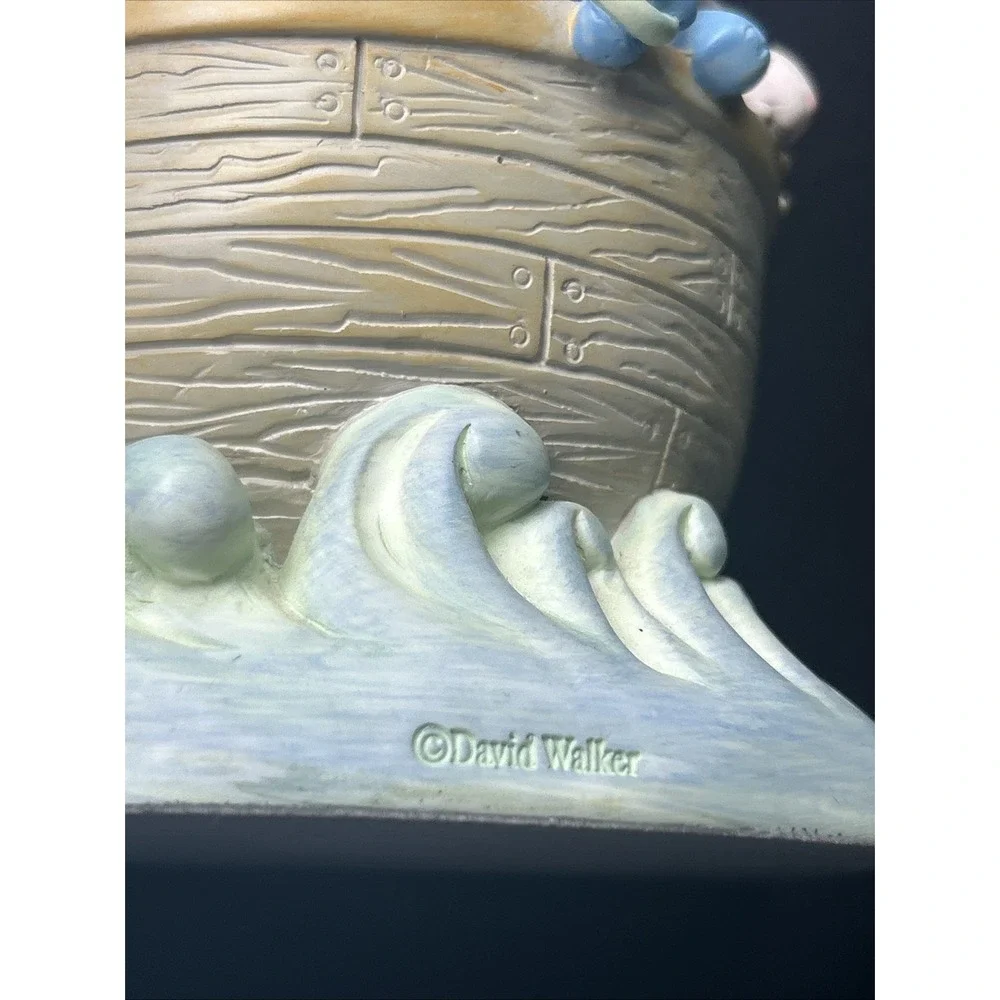 David Walker Noah's Ark Vintage Bookend by Michael And Company. Lion Sheep Boat